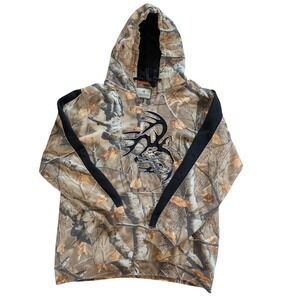 Legendary Whitetails Mens Camo Hoodie XL Buck Logo Hunting Pullover Sweatshirt